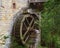 Old working watermill mill wheel. Detmold. Germany.