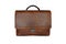 Old worn leather briefcase