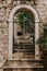 An old wrought gate that leads to the courtyard