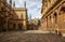 Old yard of the Oxford University between Divinity School and Sheldonian Theater. Oxford. England