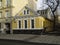 Old yellow mansion in Pyatnitskaya street. Moscow, Russia.