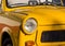 Old yellow trabant east germany