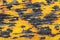 Old yellow wood and metal background texture