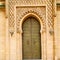 olddoor in morocco ancien and wall ornate brown