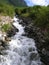 Oldeelva river in Olden village , Norway in August