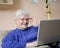 Older woman on laptop