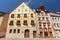 The Oldest Street In Nuremberg Weissgerbergasse with traditional half timbered German houses. Nuremberg, Bavaria, Germany
