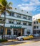 Oldsmobile Rocket 88 parked by Avalon Hotel on Ocean Drive