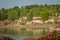 Oleanders in bloom in the Embalse del Mayes in Murcia. Spain