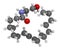 Oleoylethanolamide OEA endogenous peroxisome proliferator-activated receptor alpha PPAR-Î± agonist molecule. 3D rendering..