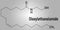 Oleoylethanolamide or OEA molecule. Skeletal formula. Chemical structure