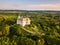 Olesko Palace from the air.