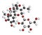 Oleuropein olive component molecule. In part responsible for pungency of virgin olive oil, may have beneficial properties. 3D.