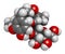 Oleuropein olive component molecule. In part responsible for pungency of virgin olive oil, may have beneficial properties. 3D.