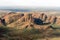 The Olgas - Kata Tjuta - mystical rock formation in the desert, Australia - aerial view
