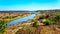 The Olifant River in Kruger National Park in South Africa viewed from Olifant Lookout