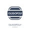 Oligopoly icon. Trendy flat vector Oligopoly icon on white background from Business collection