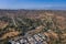 OLINDA, CALIFORNIA, UNITED STATES - Aug 27, 2020: Aerial photo of the village of Olinda