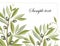 Olive branches in grunge style - easy to modify