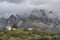 Olive grove and country house in the natural park of the Subbetic mountains in Cordoba. Spain