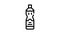olive oil bottle black icon animation