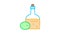 Olive Oil Bottle Icon Animation