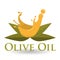 Olive OiL design. Orgnic concept. white background