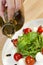 Olive Oil Dressing Tomato Mozzarella Rocket Salad