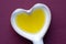 Olive Oil on a Heart Shaped Spoon