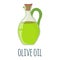 Olive oil Icon. Oil, Fat, Food label, logo for Web and Banners. Cartoon Vector Illustration