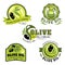 Olive oil vector icons for product labels