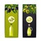 Olive oil vertical banners set