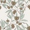 Olive seamless pattern