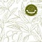 Olive seamless pattern.