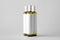 Olive, Sunflower, Sesame Oil Bottle Mock-Up - Three Bottles. Blank Label