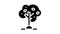 olive tree glyph icon animation