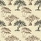 Olive trees seamless pattern