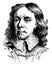 Oliver Cromwell, vintage illustration