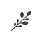 Olives branch vector icon