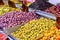 Olives in the Mahane Yehuda Market in Jerusalem.