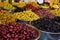 Olives shelves in Carmel Market