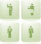 Olivine Square 2D Icons Set: Occupation