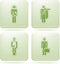 Olivine Square 2D Icons Set: Occupation