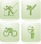 Olivine Square 2D Icons Set: Sport