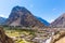 Ollantaytambo, Peru, Inca ruins and archaeological site in Urubamba, South America.