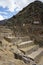 The Ollantaytambo Sanctuary, historical Inca site. During the Inca Empire the royal estate of Emperor Pachacuti.