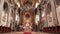 OLOMOUC, CZECH REPUBLIC, APRIL 15, 2018: Olomouc on the Svaty Kopecek church, altar and religion, Catholic christian