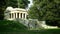 OLOMOUC, CZECH REPUBLIC, JULY 29, 2019: Mausoleum of Yugoslav soldiers, South Slavic in the park, monumental