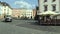 OLOMOUC, CZECH REPUBLIC, JULY 5, 2018: Historic car bus veteran on a public car ride through city of Olomouc drive