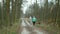 OLOMOUC, CZECH REPUBLIC, MARCH 19, 2020: Face masks coronavirus risk covid-19 couple women girls on training in running